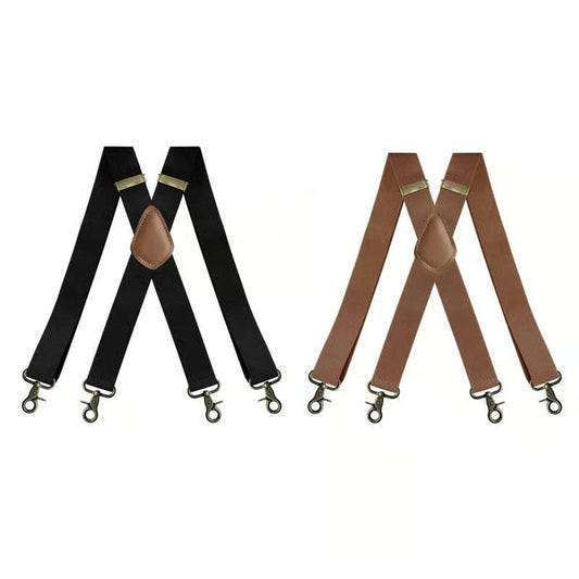 🧵 Adjustable X-Back Suspenders | For Work Wear