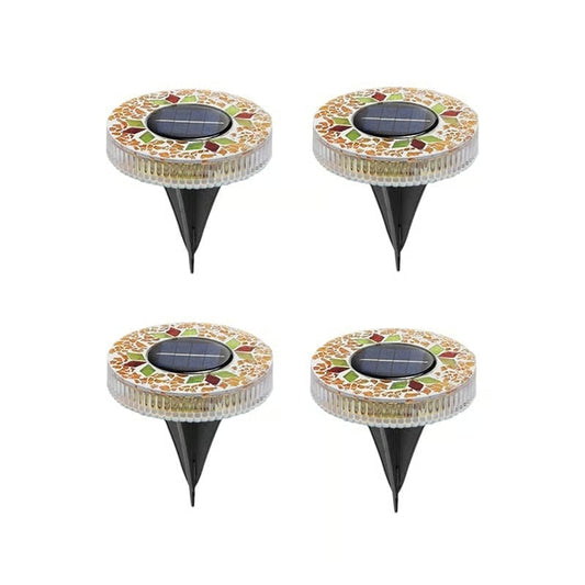 Mosaic Solar Disk Lights
