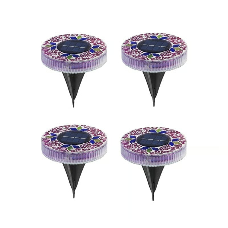 Mosaic Solar Disk Lights