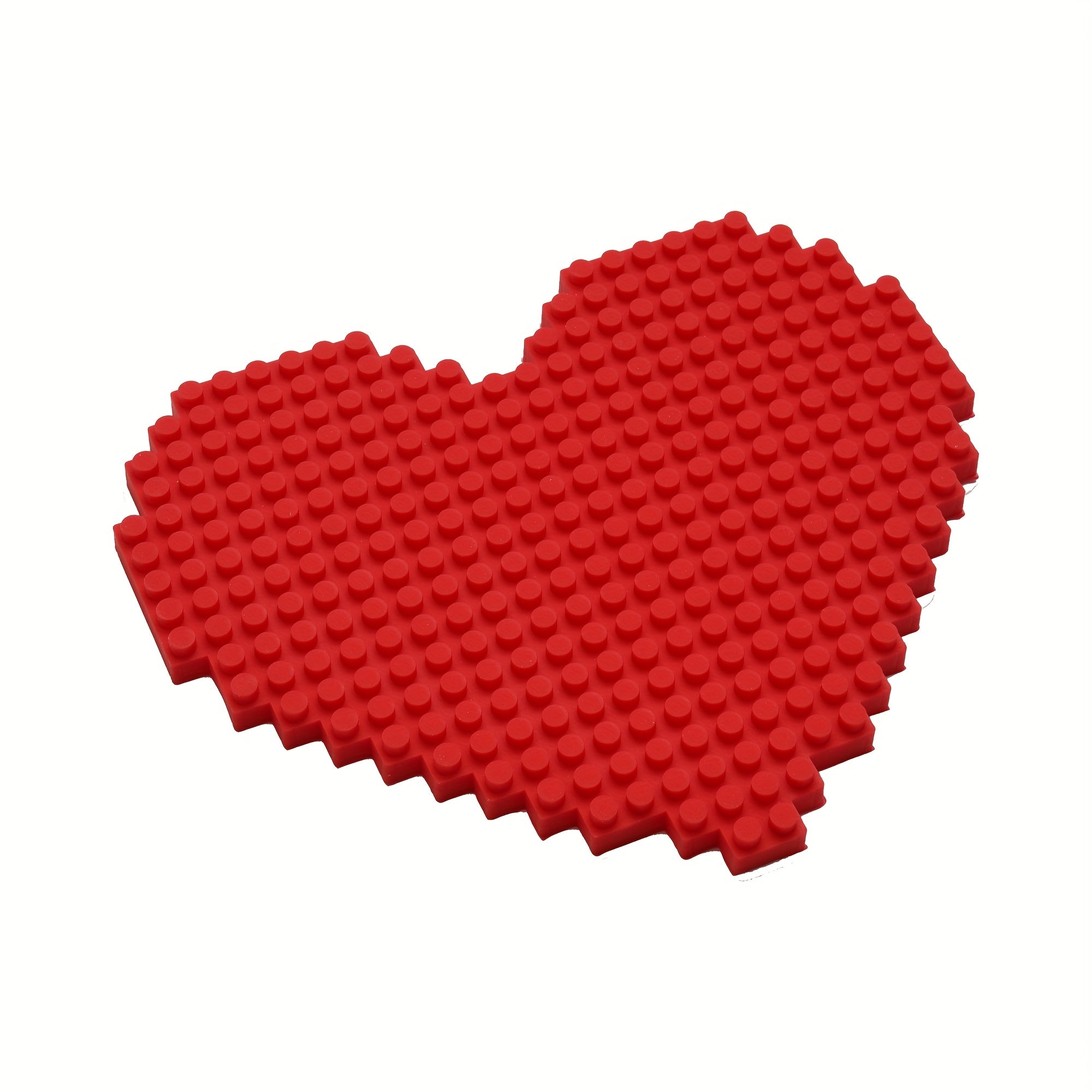 1pc Thickened Non-Slip Silicone Insulation Coaster & Pot Holder - Waffle & Heart Pattern Heatproof Pads, Square Kitchen Stove Burn for Hot Pots, Pans, Dishes ( for \u002F \u002F Metal)