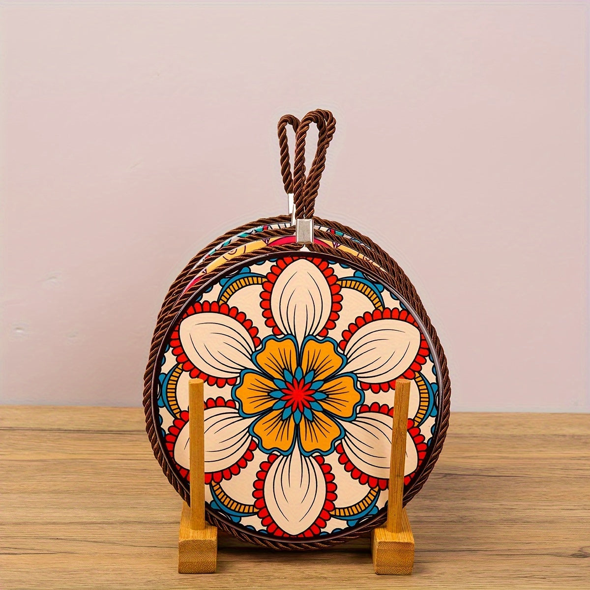 3pcs Ceramic Insulation Mat, Household Anti Scalding Table Mat, Pot Mat, Anti Heat And Oil Mat, Cup Mat, Plate Mat, And Meal Mat