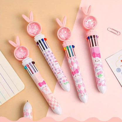 10 Color Cartoon Rabbit Pens🐰