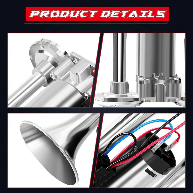 🚨135dB Super Loud 12V Train Air Horn – Safe, Durable & Easy Install! 🚛🎺