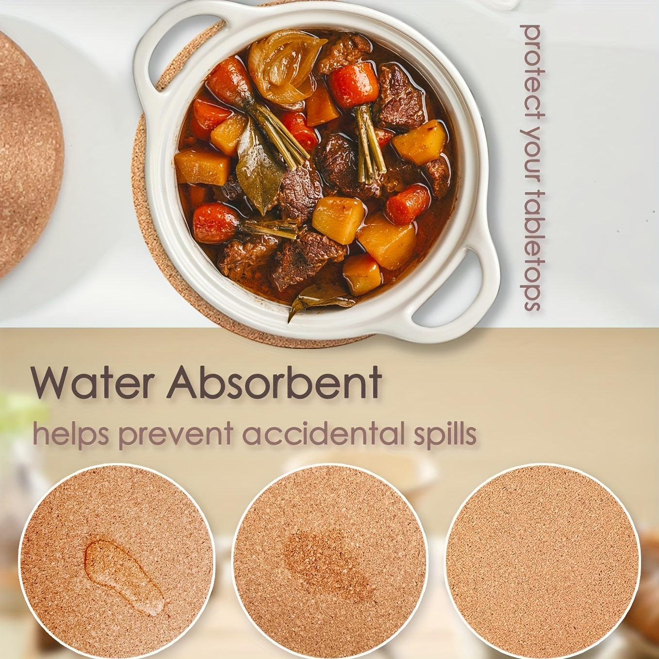 1pc Heavy-Duty Heat-Resistant Pot Holder & Hot Pad - Extra Large 16cm\u002F6.3\