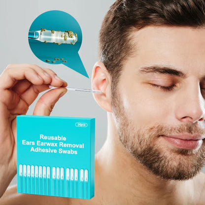🔥2026 HOT SALE🔥 Reusable Earwax Removal Adhesive Swabs
