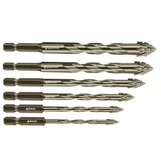 🔥2026 Hot Sale🔥High-Strength 4-Flute Serrated Eccentric Drill Bit Kit