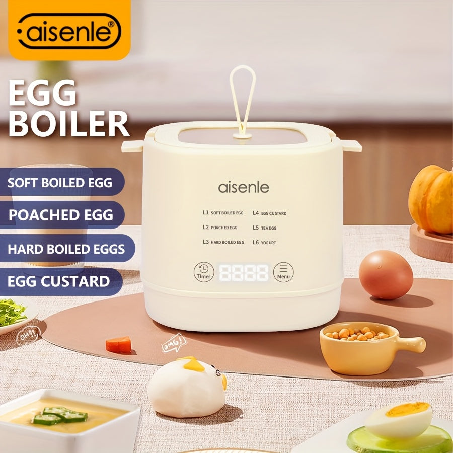Multifunctional Electric Steamer with US Plug • Automatic Shut-Off Function • Compact Breakfast Appliance for Steaming Eggs