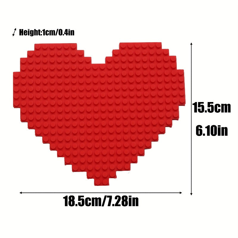 1pc Thickened Non-Slip Silicone Insulation Coaster & Pot Holder - Waffle & Heart Pattern Heatproof Pads, Square Kitchen Stove Burn for Hot Pots, Pans, Dishes ( for \u002F \u002F Metal)