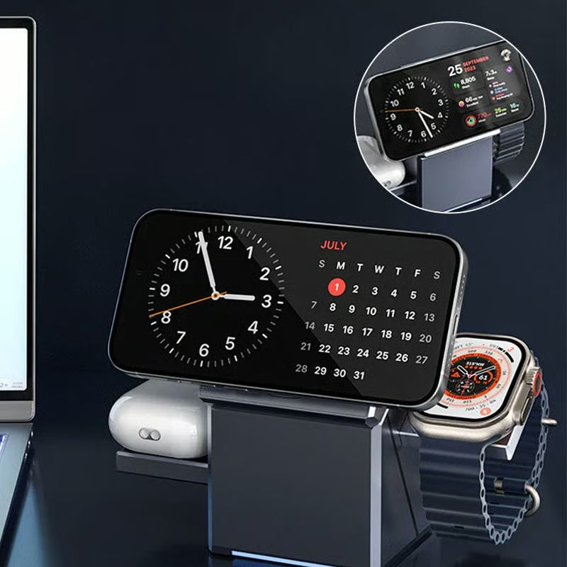 58 % OFF🔥Hot Sale Offers-3-in-1 Foldable Magnetic Wireless Charging Station