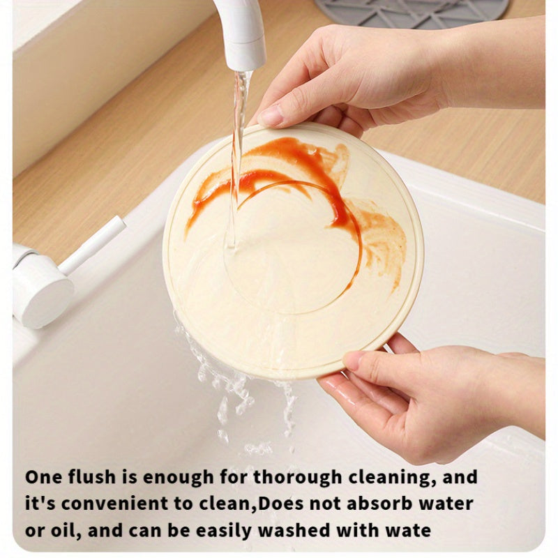 3pcs Colored Thickened Light Luxury Soft Rubber | Thermal Insulation Mat, Placemat, Pot Mat, Coaster, Kitchen Casserole, Anti-Scalding Table Mat, Household High Temperature Resistance