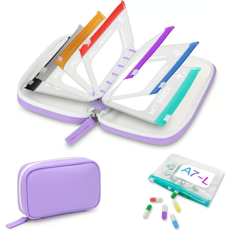 🔥💊A8 Waterproof Pill Case Set – For 7 to 14 days of medication & vitamins 💧Waterproof & shatterproof