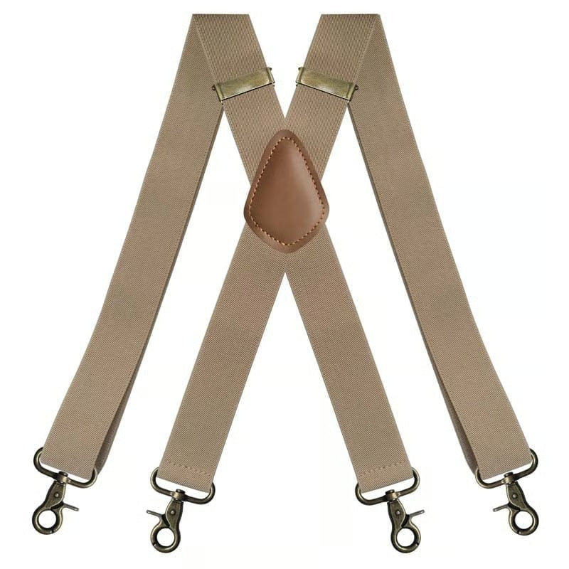 🧵 Adjustable X-Back Suspenders | For Work Wear