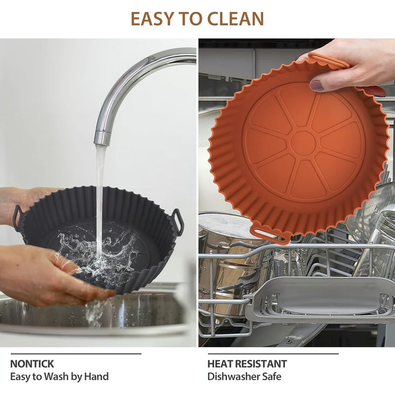 🔥Air Fryer Silicone Baking Tray🍟