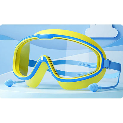 Anti-Fog Swimming Goggles for Kids with Nose Clip & Ear Plugs
