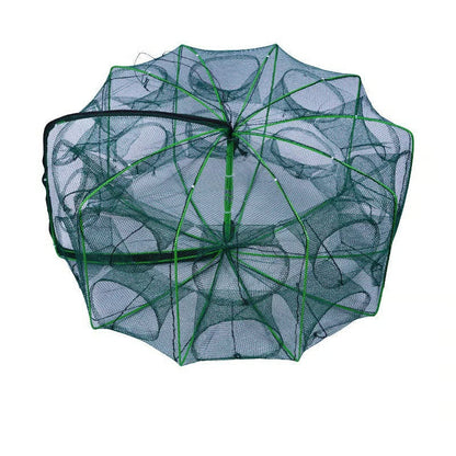 Auto-Foldable Strengthened Fishing Trap Net