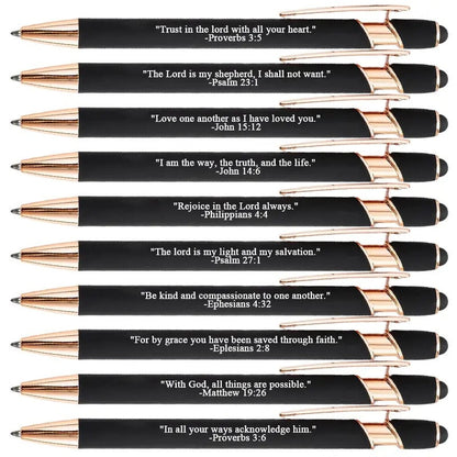 Bible Verse Ballpoint Pen Set (10PCS)