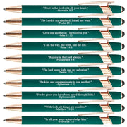 Bible Verse Ballpoint Pen Set (10PCS)