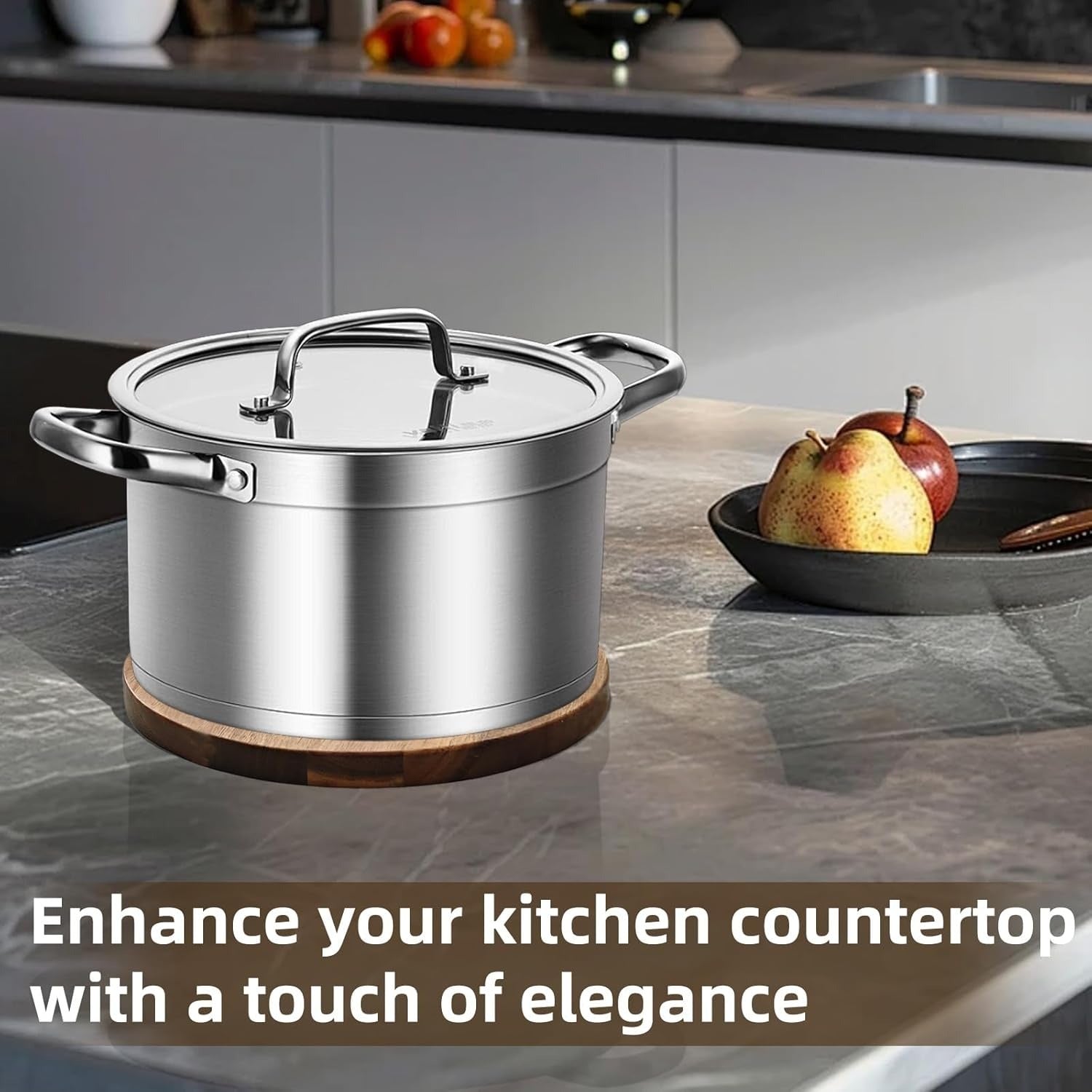 2025 Magnetic Wooden Trivets | Non-Slip Magnetic Pot Coasters and Holders for Hot Pots and Pans, 0.59inch Thick