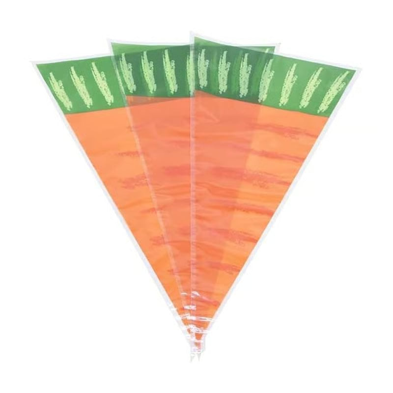 Carrot Print Plastic Bag