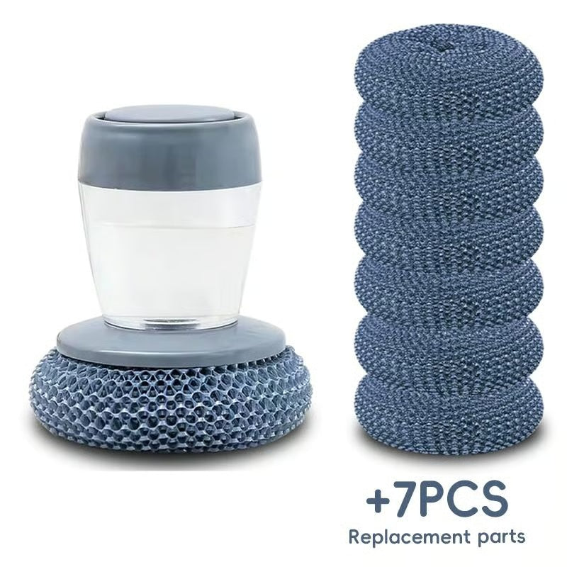 🧽 Comfort Grip Soap Dispensing Kitchen Scrub