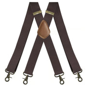 💼 Comfortable 4‑Clip Work Suspenders for Men