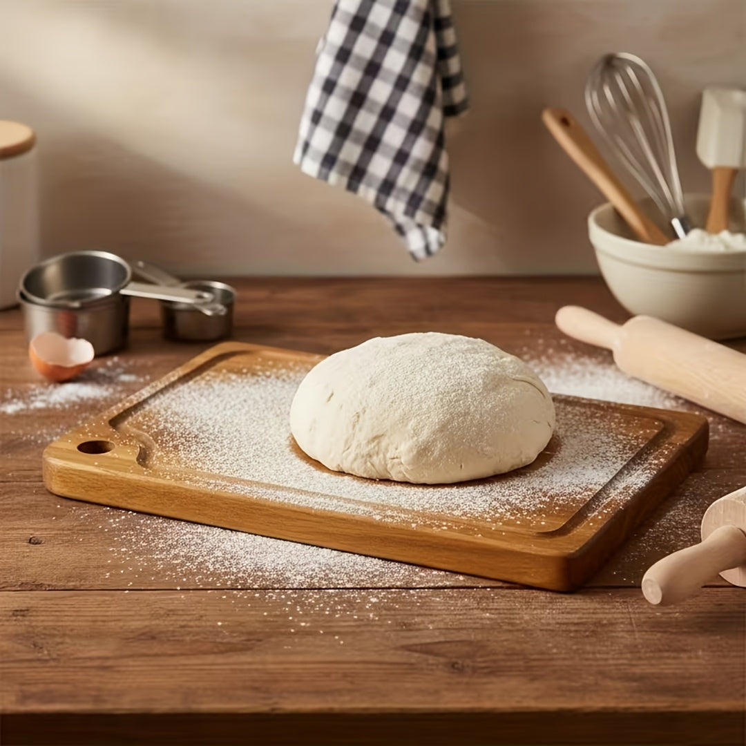 3pcs Wooden Cutting Boards Set | -Grade, Multi-Functional with Juice Groove Design, Ideal for Meat, Bread, Cheese, Fruits, Vegetables | Great for Christmas, Easter, Hanukkah, Thanksgiving