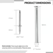 ✨Double-Head Skirting Thread Seamless Nail, Skirting Line Without Marks Nail, Invisible Security Screws Equipped with Nail Specific Sleeve Tool