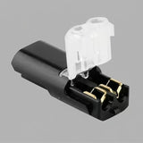 Double Wire Push in Connector with Locking Buckle