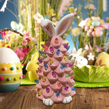 Easter Decorative Pink Bunny Tabletop Tree Style 2