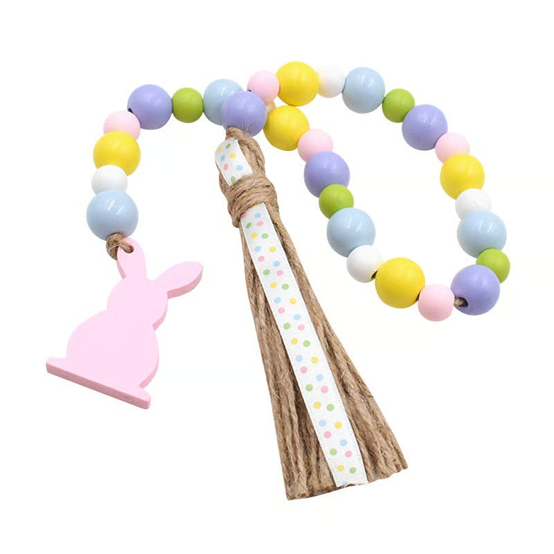 Easter Tassel Beaded Pendant