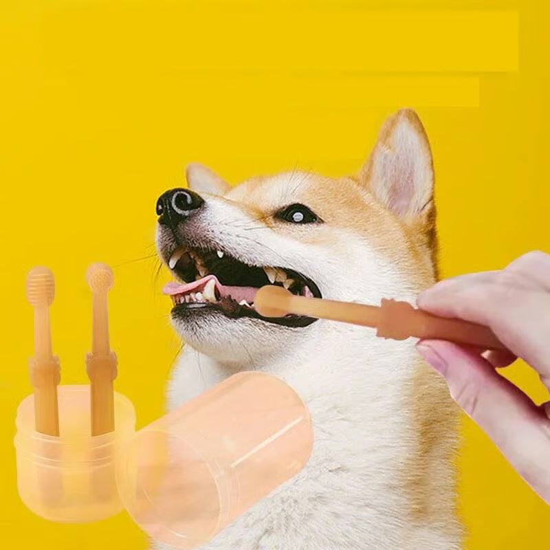 💥FlexiBrush Pet Toothbrush with Tongue Scraper