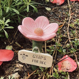 Flower Shaped Resin Bee Watering Station