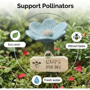 🌸Flower-shaped resin bee watering station🐝💧