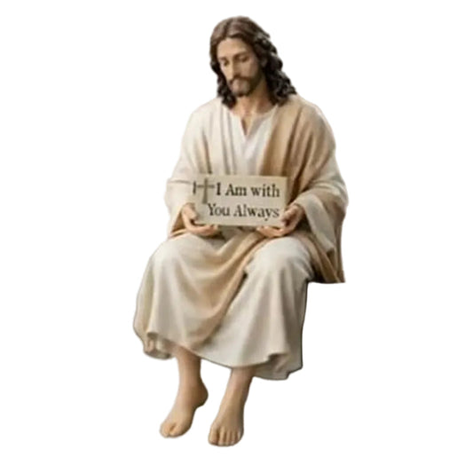 ✨Handcrafted Jesus Figurine✝️Serene Desk Companion🙏