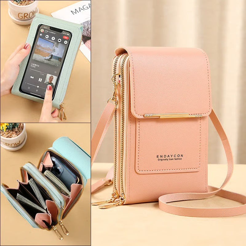 🔥Hot Sale 56% OFF -🎁Women's Touch Screen Mobile Phone Messenger bag