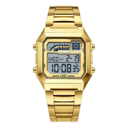 🔥Hot Sale Deals-Unisex-Digitaluhr mit quadratischem Display und Leuchtanzeige