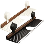 🔥Hot selling💥 Walnut Bathroom, Kitchen Suction Cup Shelf