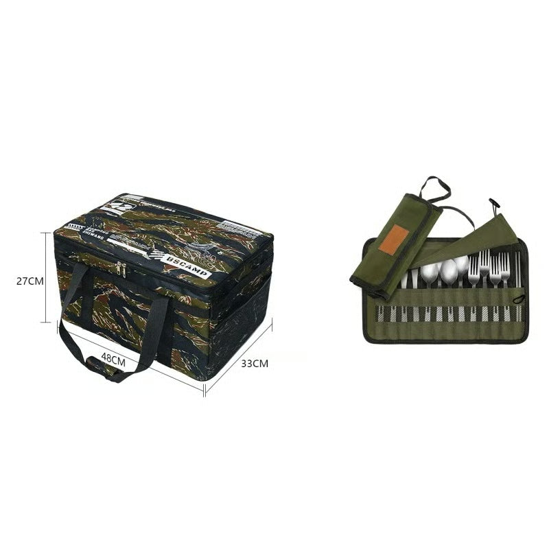 🔥Large Capacity Outdoor Folding Storage Bag Waterproof Portable Camping & Picnic Organizer