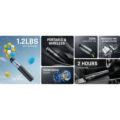 💥LAST DAY SALE 49% OFF💥Slim V8 Mate Cordless Car Vacuum High Power 13000Pa/30AW