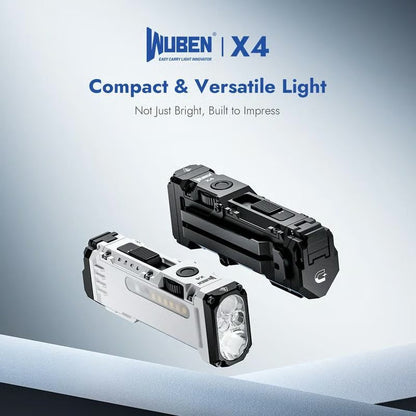 LED work light with 180° rotating head