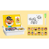 Magnetic Puzzles Face Dress Up Travel Game Double Side Preschool Style 2