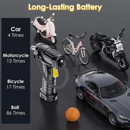 Portable Cordless Air Compressor with Digital Display