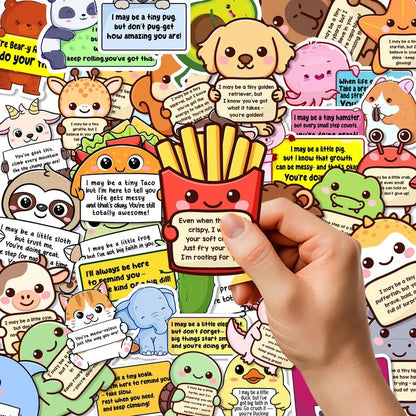 🤗 Positive Emotional Support Buddies Stickers – Inspirational, Waterproof & No Residue🎁 Uplifting Gifts for Kids, Teens, Coworkers & Yourself 😻