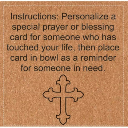 Prayer Bowl Dough Bowl Cross religious gifts