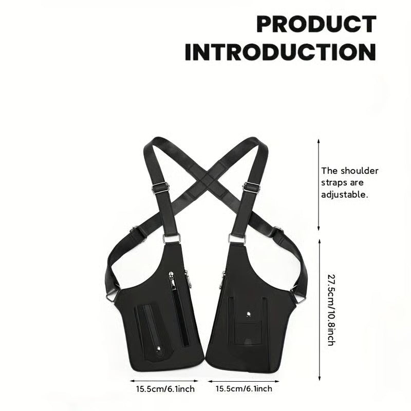 Premium Leather Adjustable Underarm Shoulder Bag for Men & Women