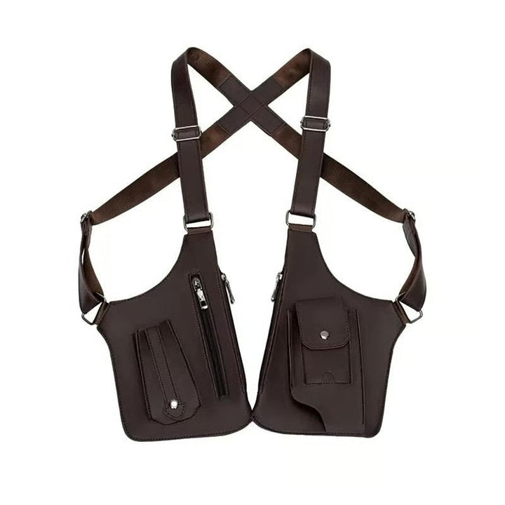 Premium Leather Adjustable Underarm Shoulder Bag for Men & Women