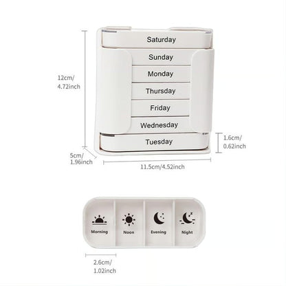 💊 Stay on Track - ✨7-Day Medication Organizer - For Effortless Health Management! 📅