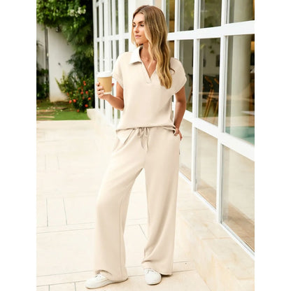 🔥  Womens 2 Piece Summer Outfit-Breathable & Wrinkle Resistant Sweatsuits Sets